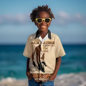 Black Father Kid Hawaiian Shirt African Father with Son and Daughter DT02