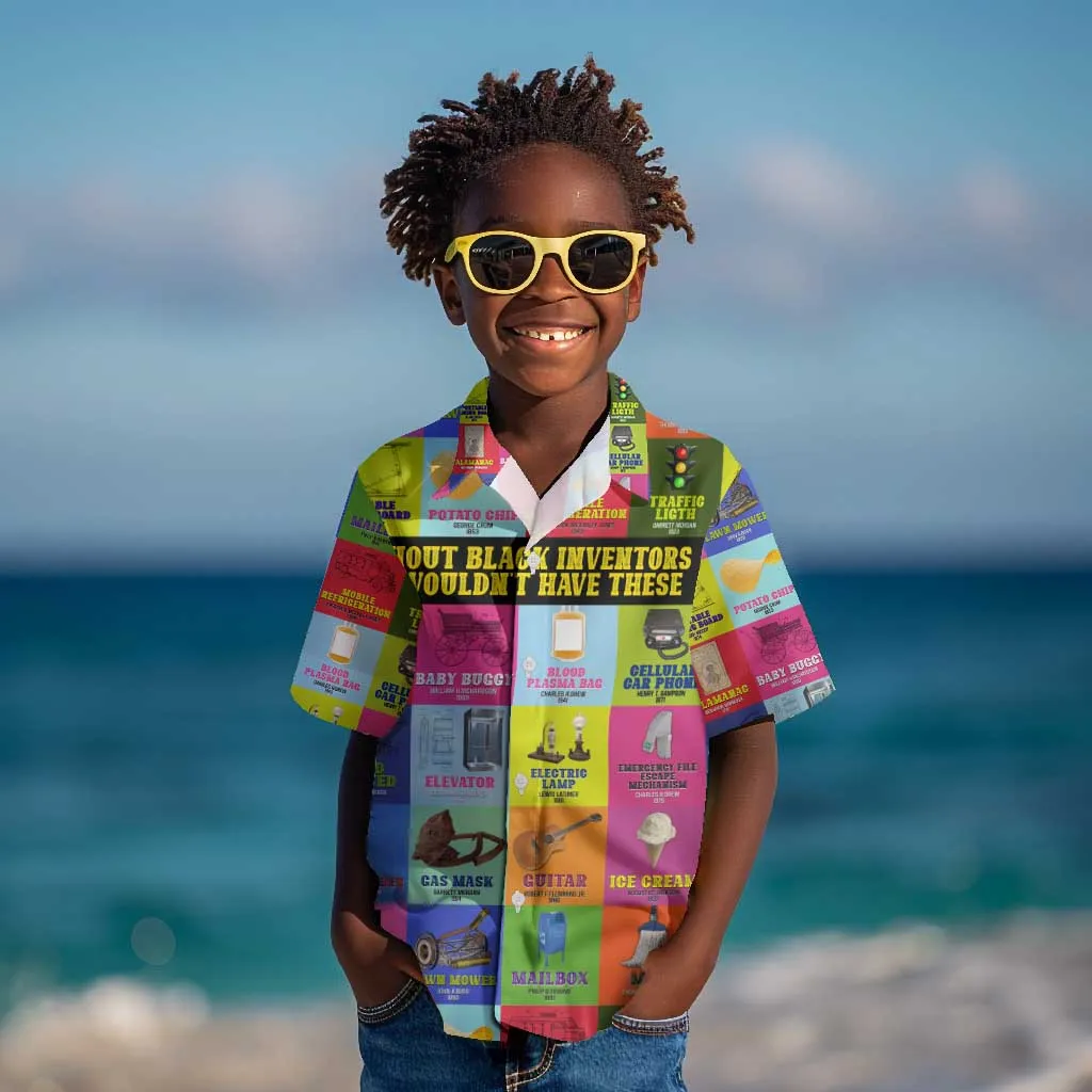 Black Inventions Kid Hawaiian Shirt African-American Inventors DT02