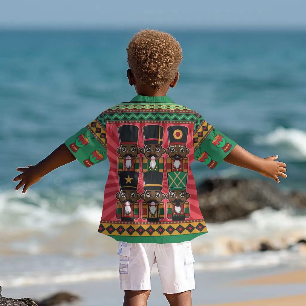 Black Nutcrackers Kid Hawaiian Shirt Afro Christmas DT03