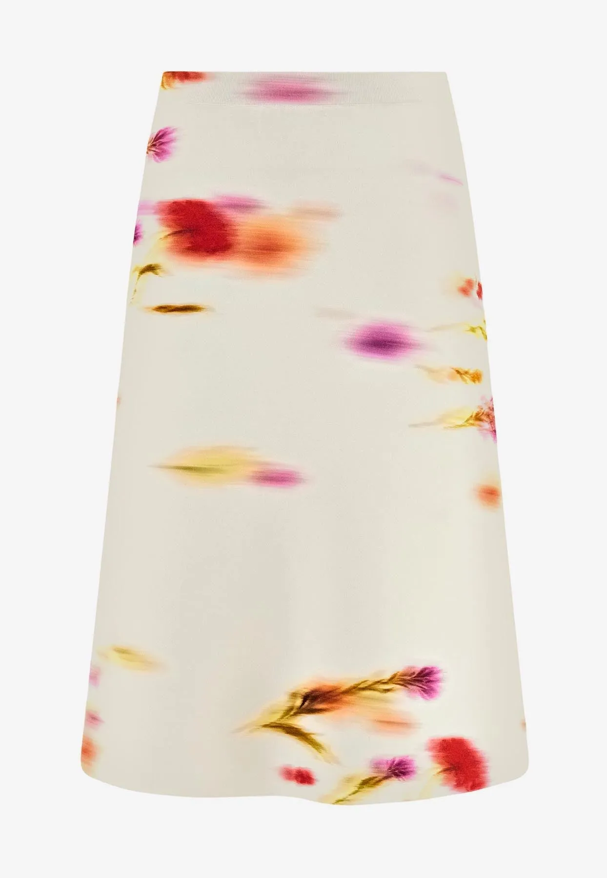 Blossom Print Knee-Length Skirt