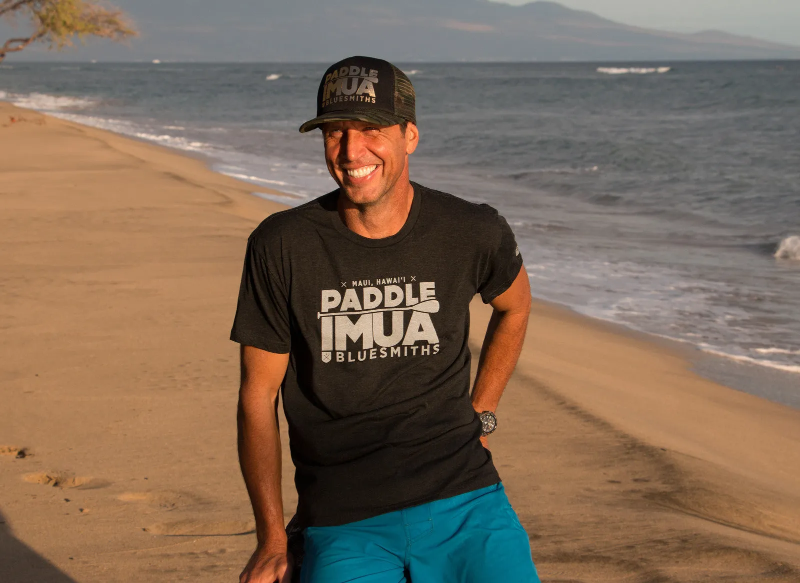 Bluesmiths Men's Tee Shirt - Paddle Imua 6