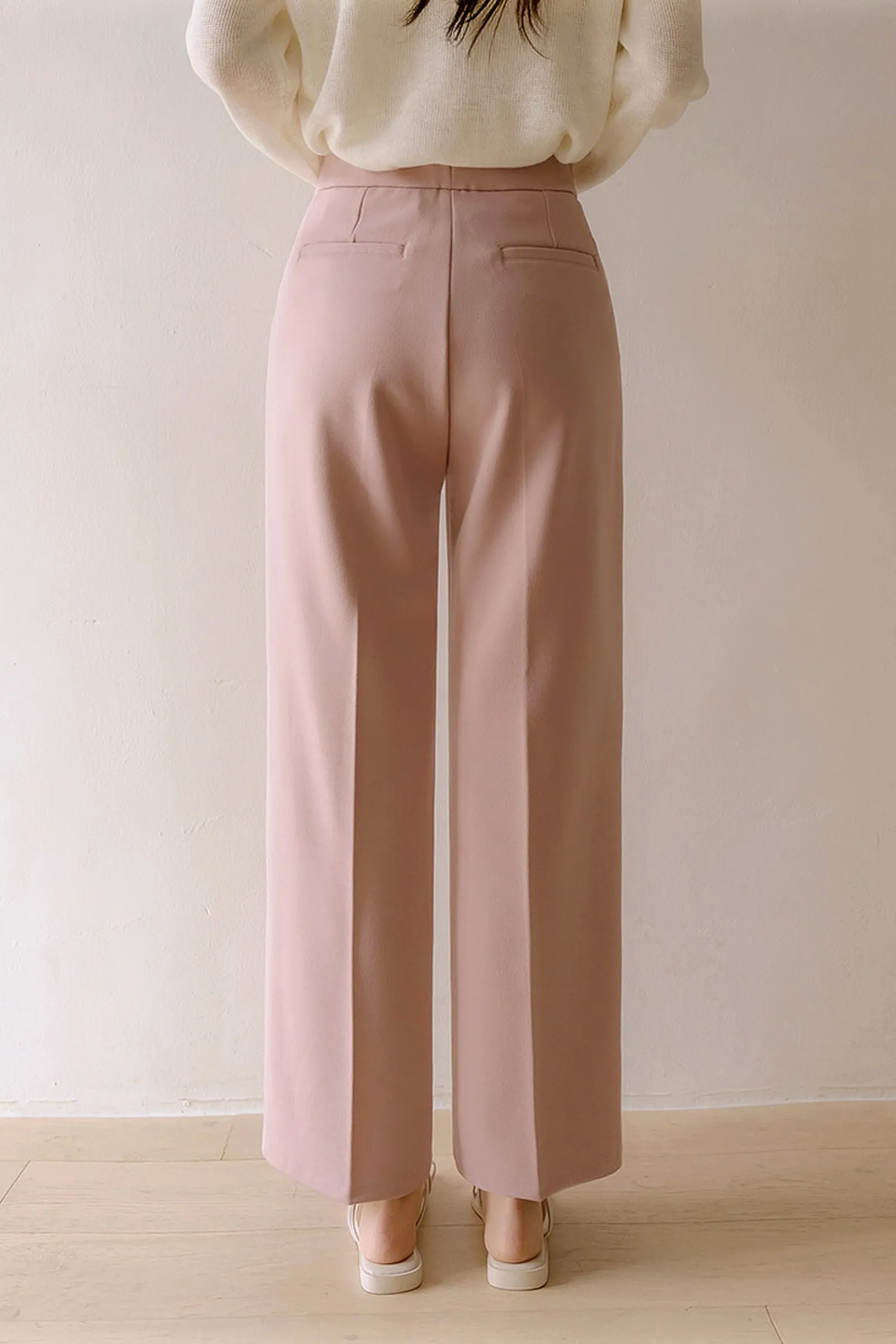 Blush Serenity Wide Leg Slacks