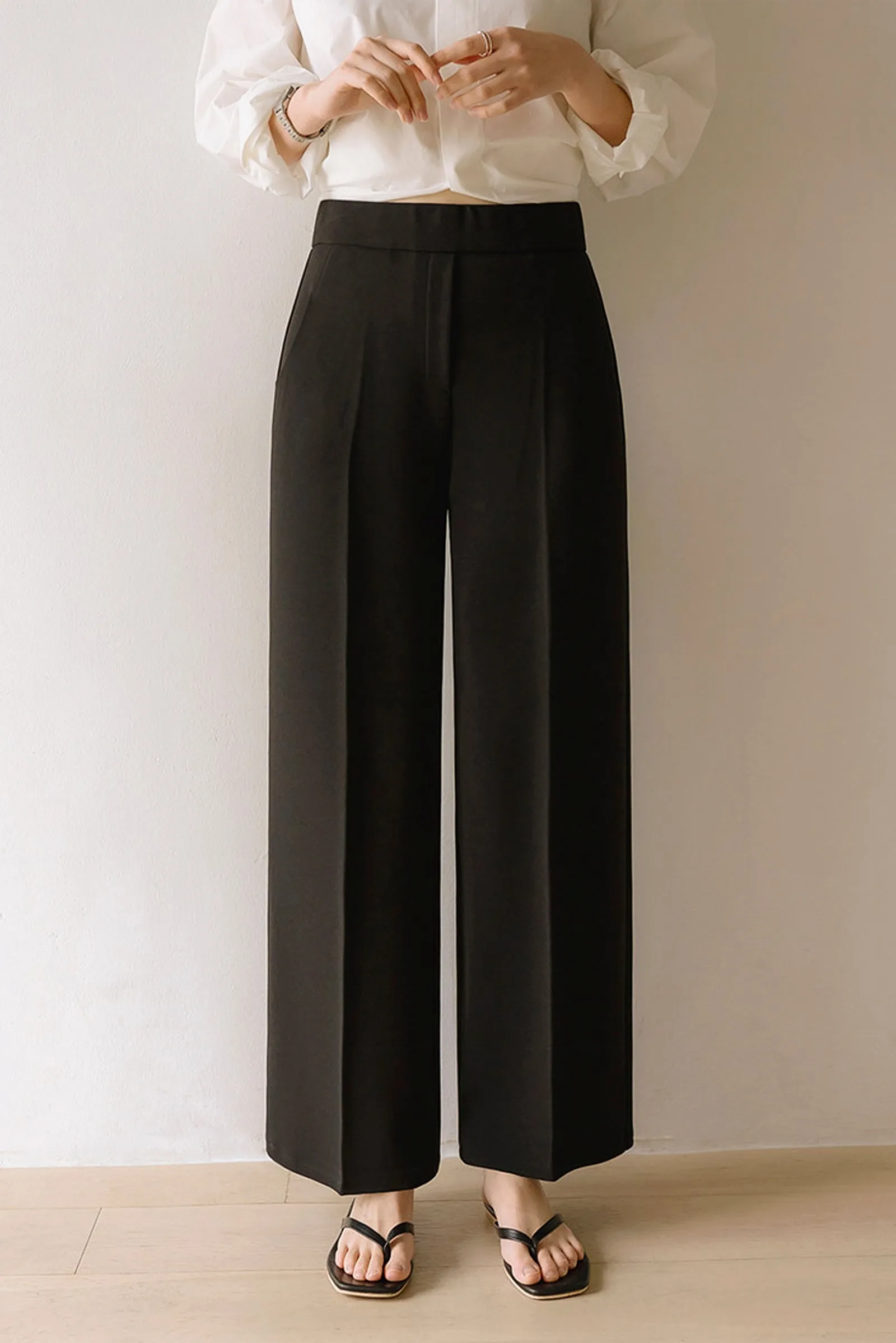 Blush Serenity Wide Leg Slacks