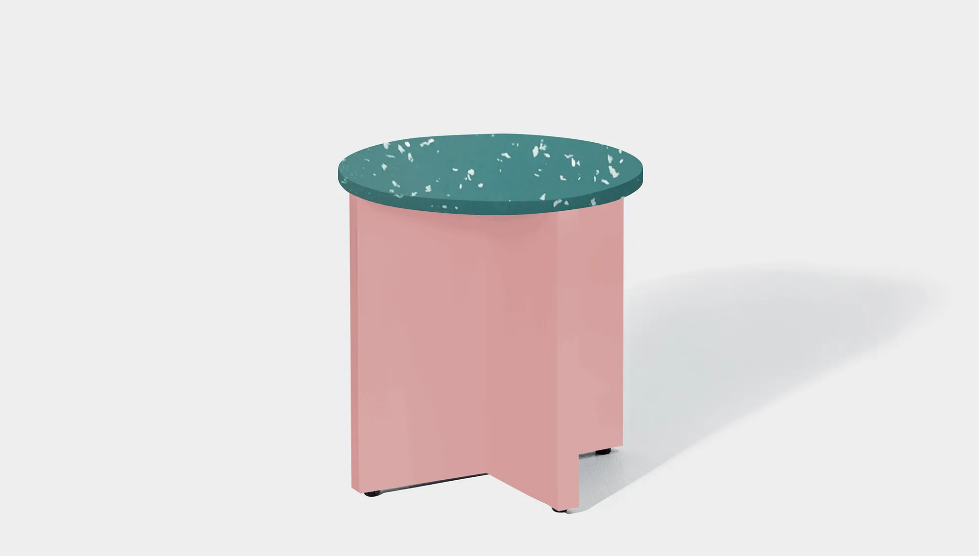 Bob Side Table Round - Recycled Bottle Tops