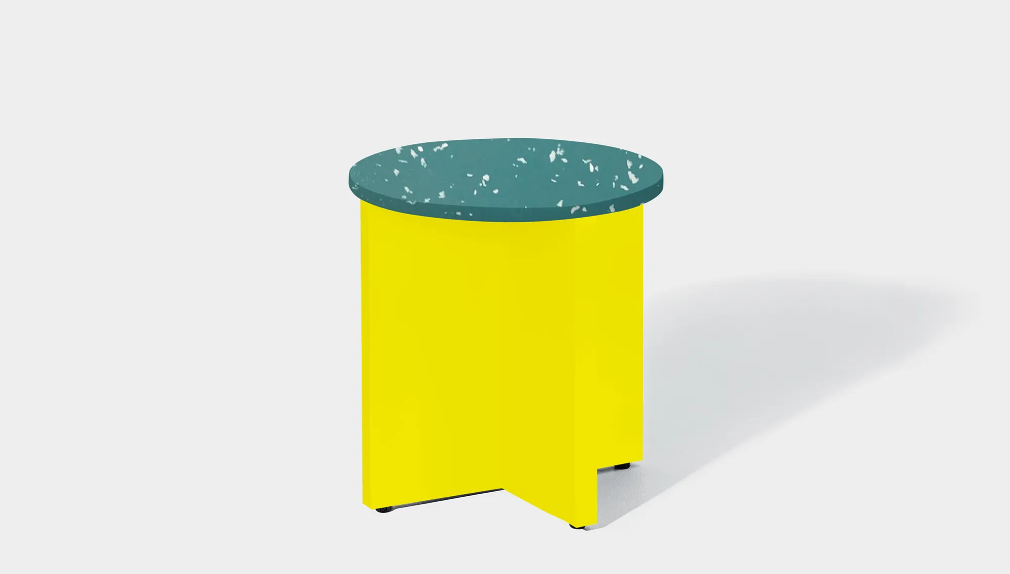 Bob Side Table Round - Recycled Bottle Tops