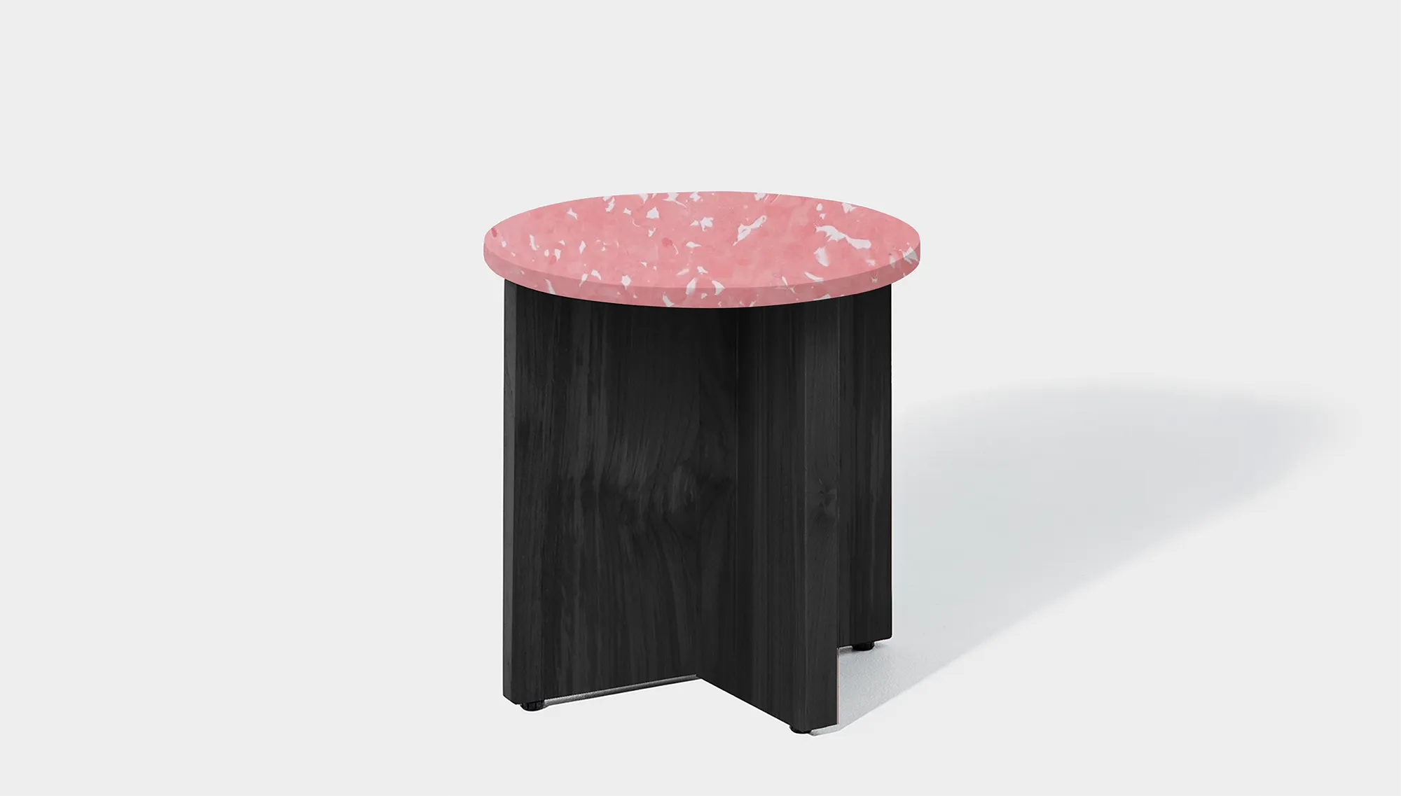 Bob Side Table Round - Recycled Bottle Tops