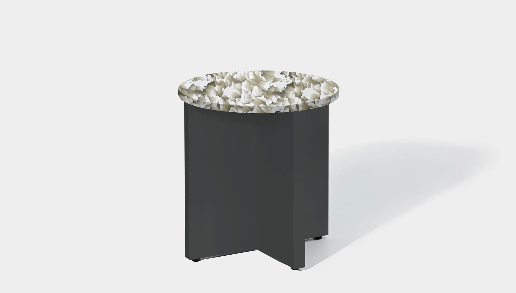 Bob Side Table Round - Recycled Bottle Tops