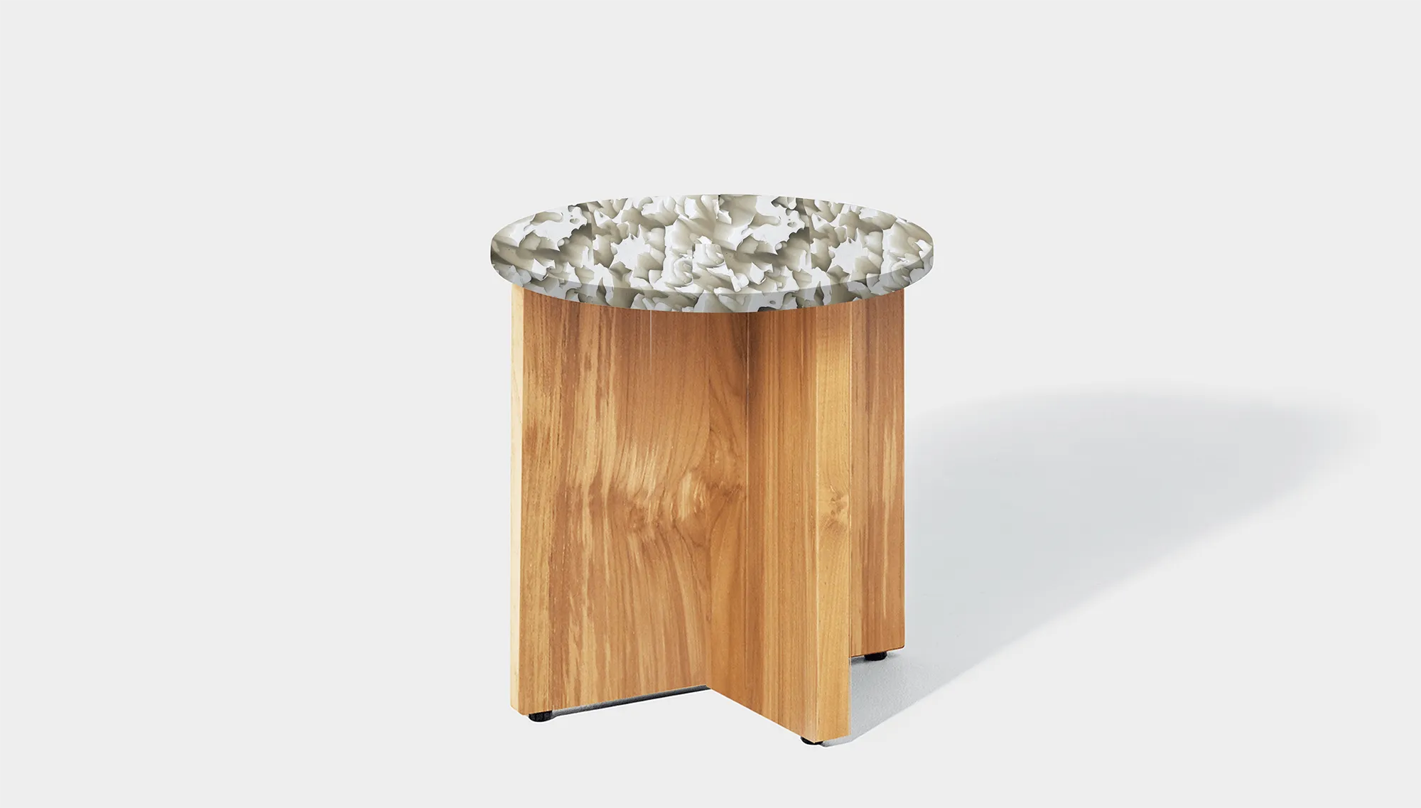 Bob Side Table Round - Recycled Bottle Tops