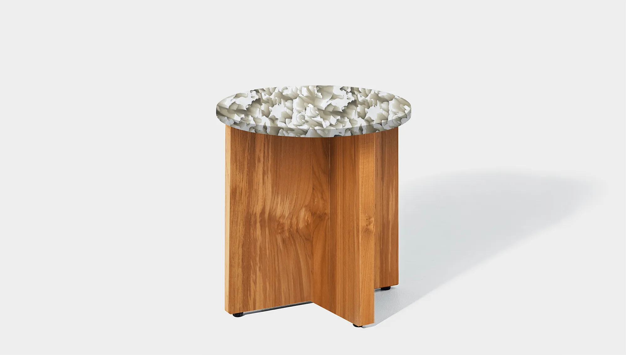 Bob Side Table Round - Recycled Bottle Tops