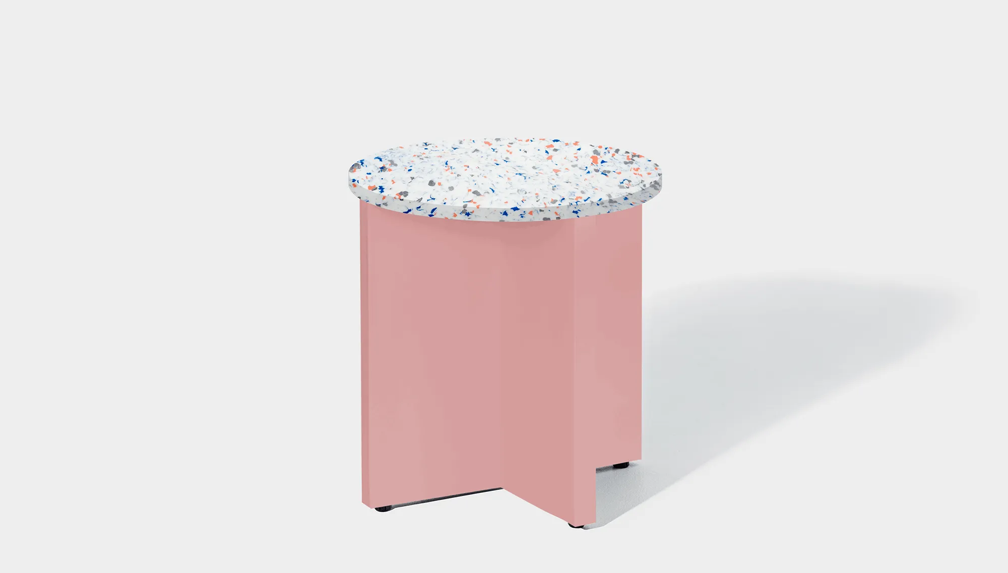 Bob Side Table Round - Recycled Bottle Tops