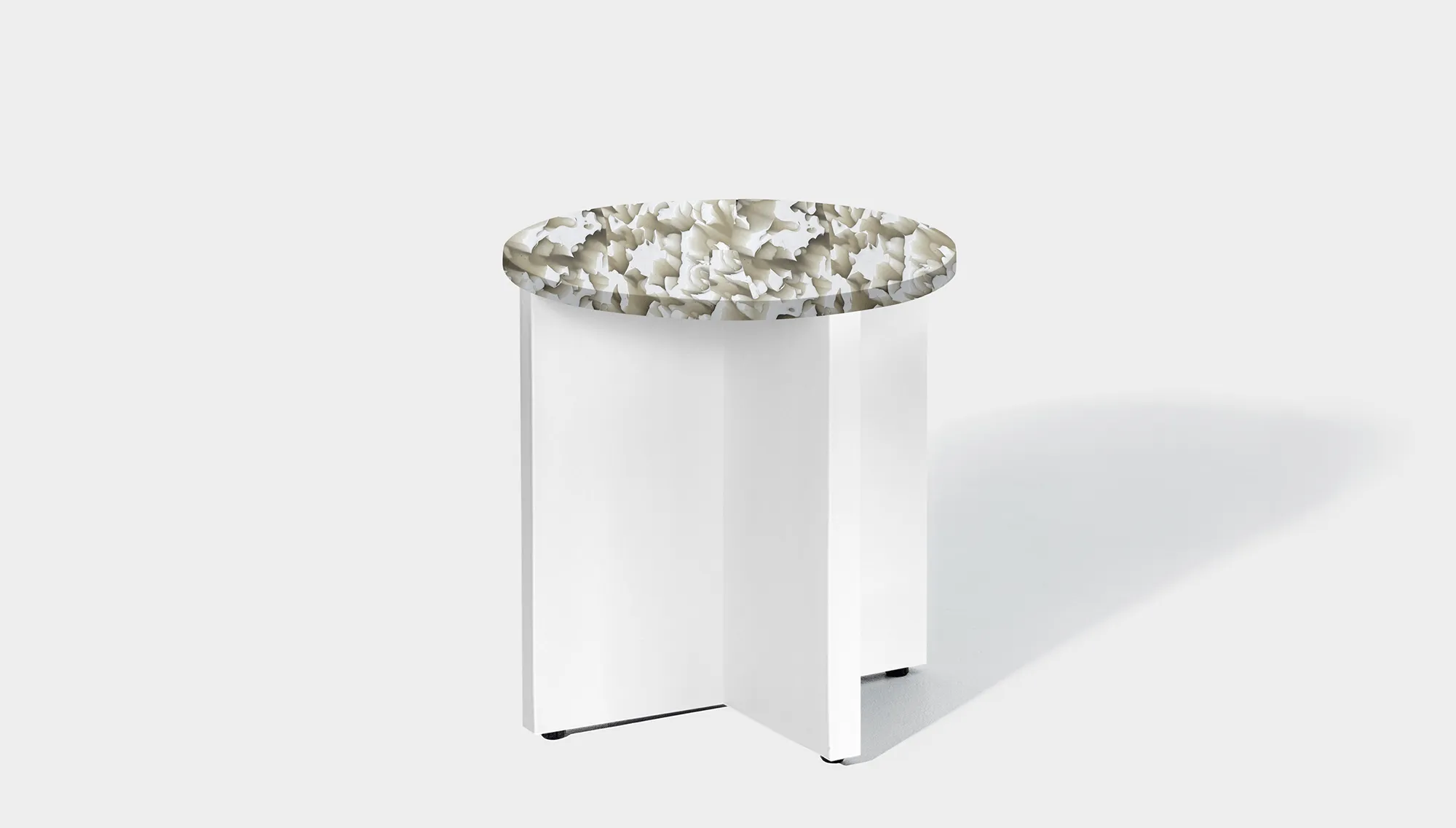 Bob Side Table Round - Recycled Bottle Tops