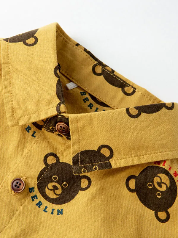 Boys Button-up Shirt Long-sleeved