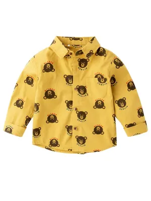 Boys Button-up Shirt Long-sleeved