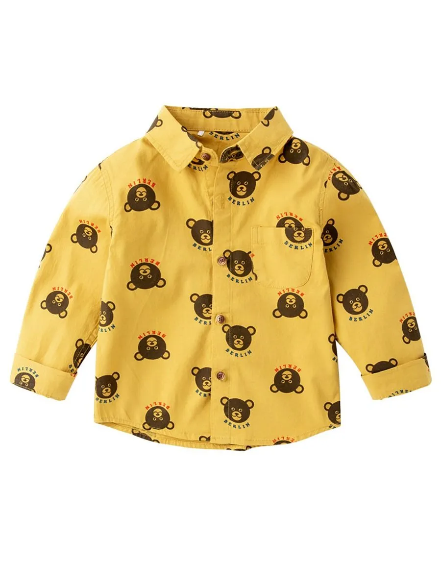 Boys Button-up Shirt Long-sleeved