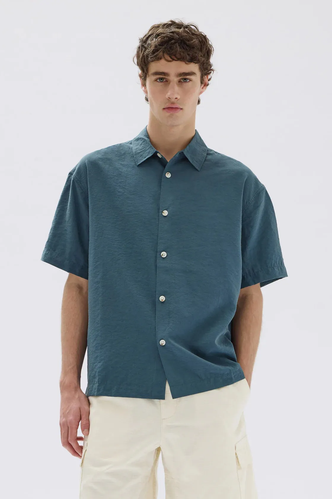 Brook Silk SS Shirt Atlas