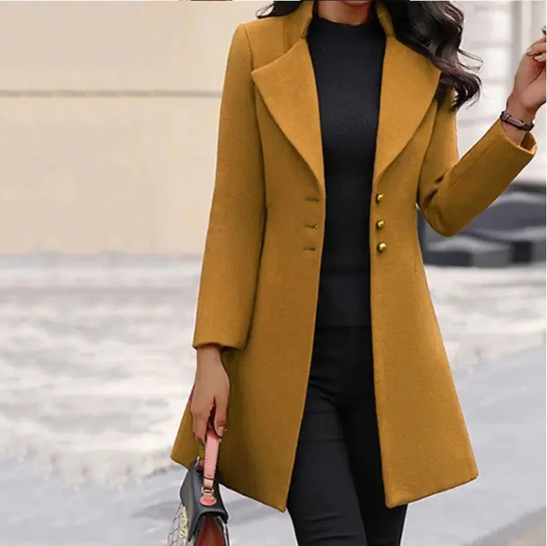 Business Button Down Pea Coat