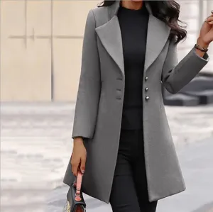 Business Button Down Pea Coat