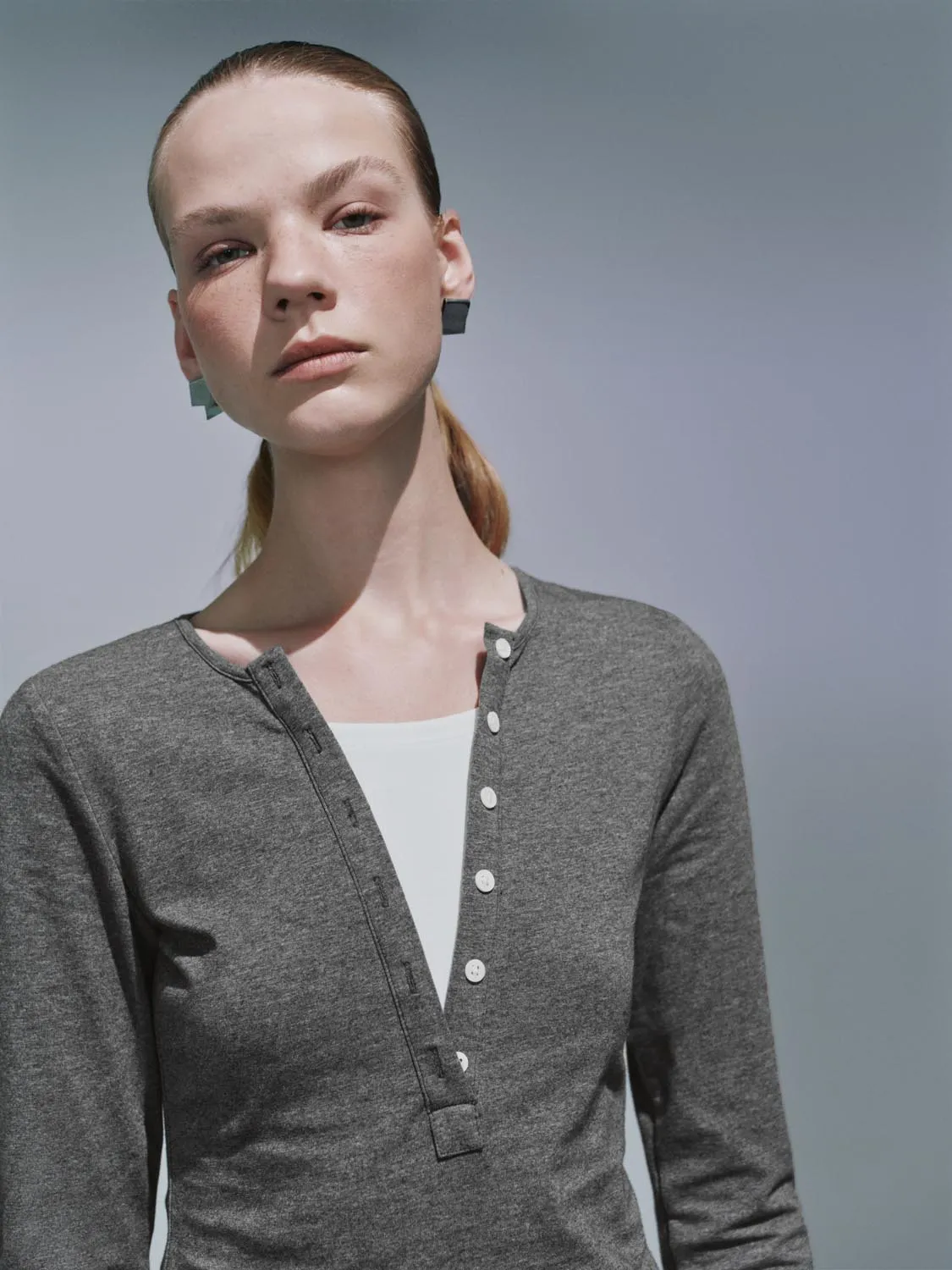 Button Half Placket T-Shirts