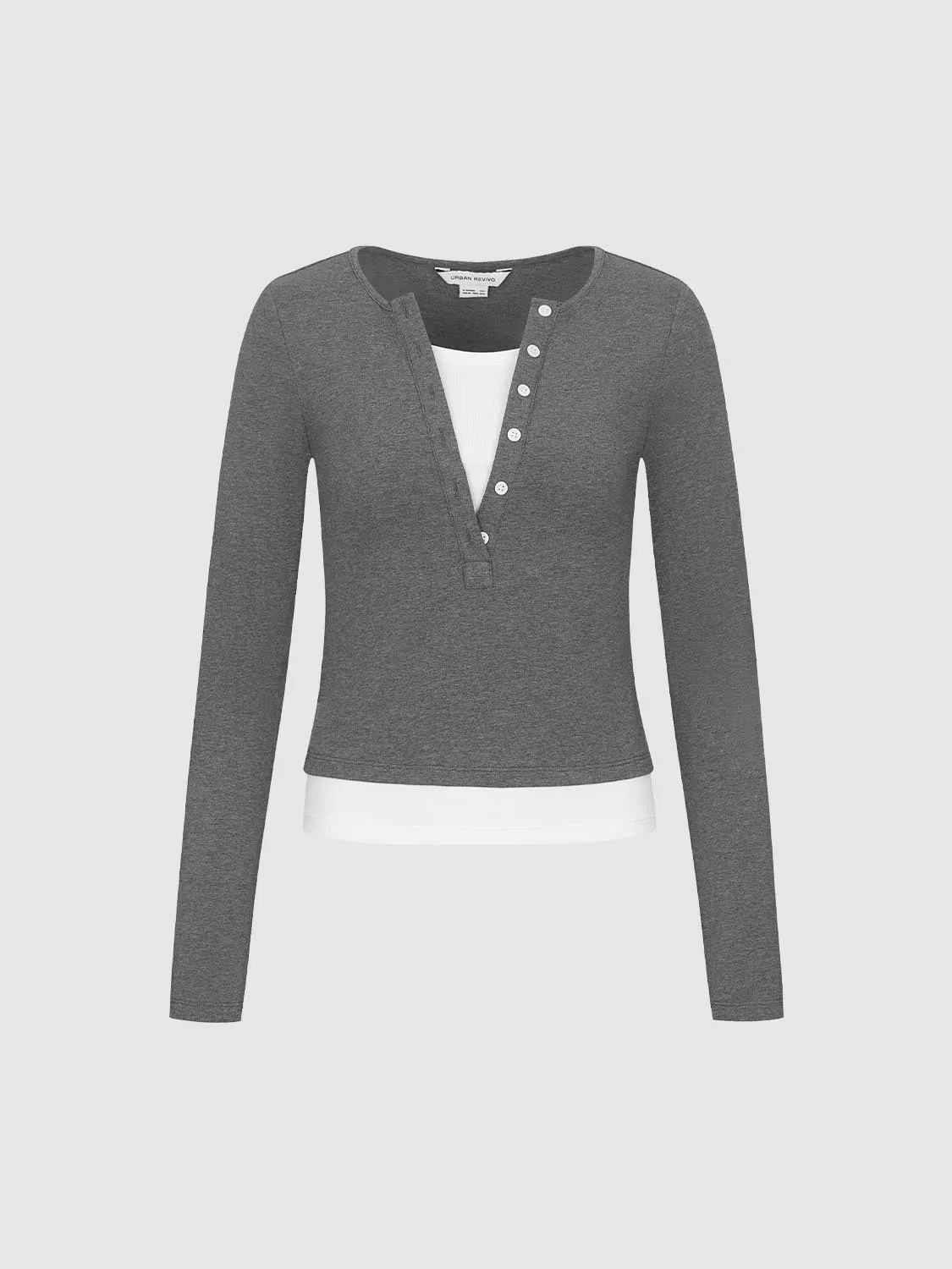 Button Half Placket T-Shirts
