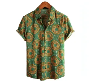 Button up Pattern Shirts - Hawaiian Shirts - Beach Shirts