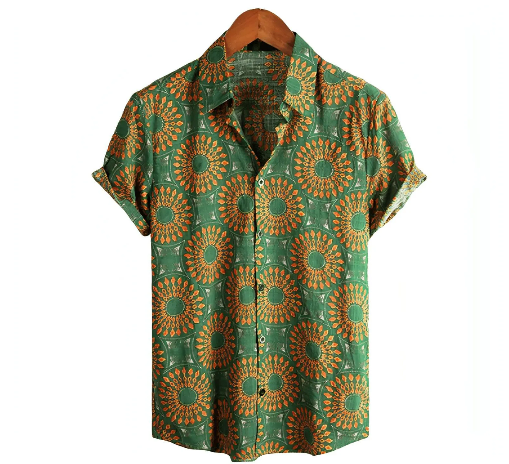 Button up Pattern Shirts - Hawaiian Shirts - Beach Shirts