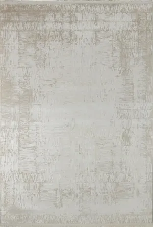 Calista Beige Viscose Woven Modern Living Room Rug 1712