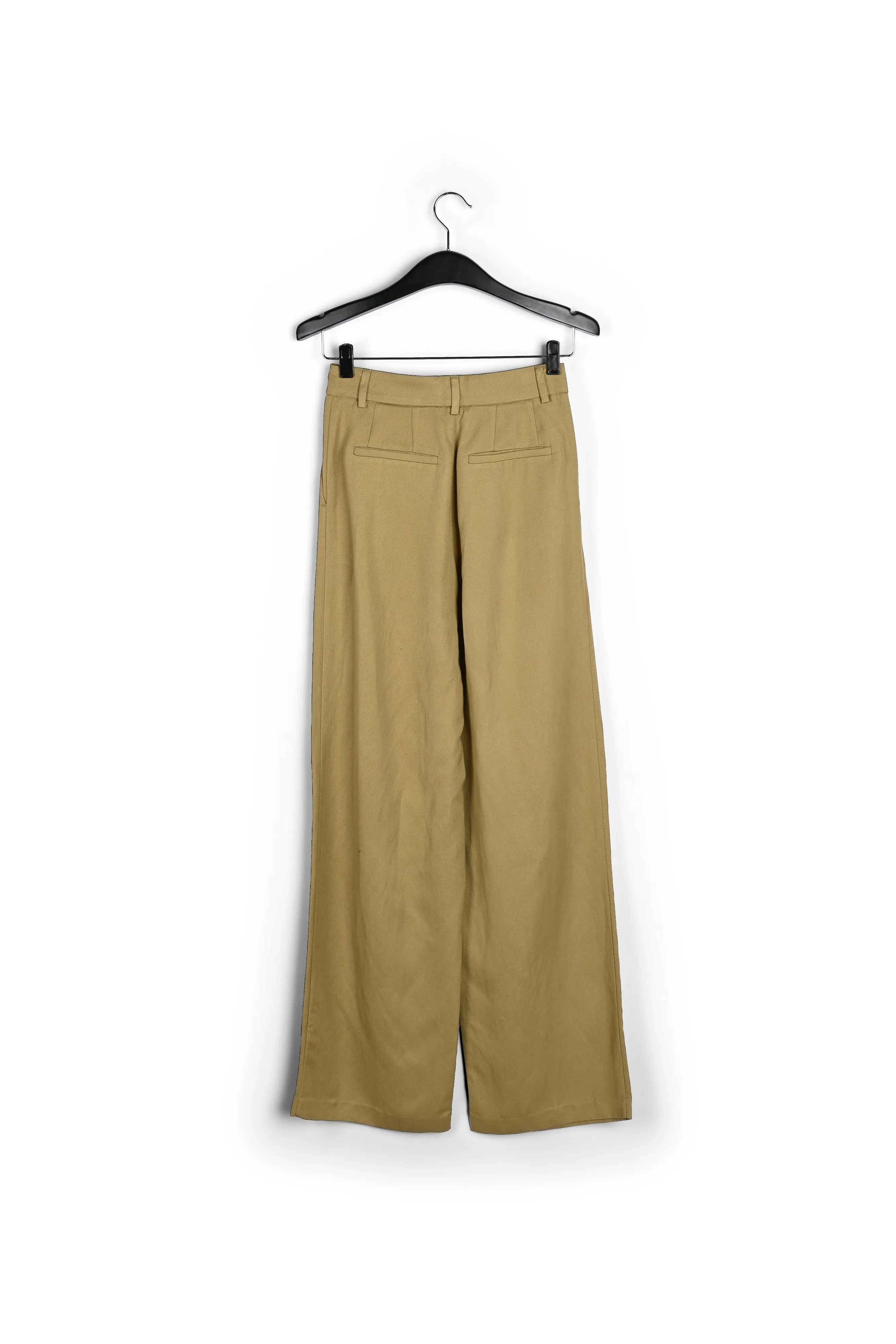 Camel wide-leg pants