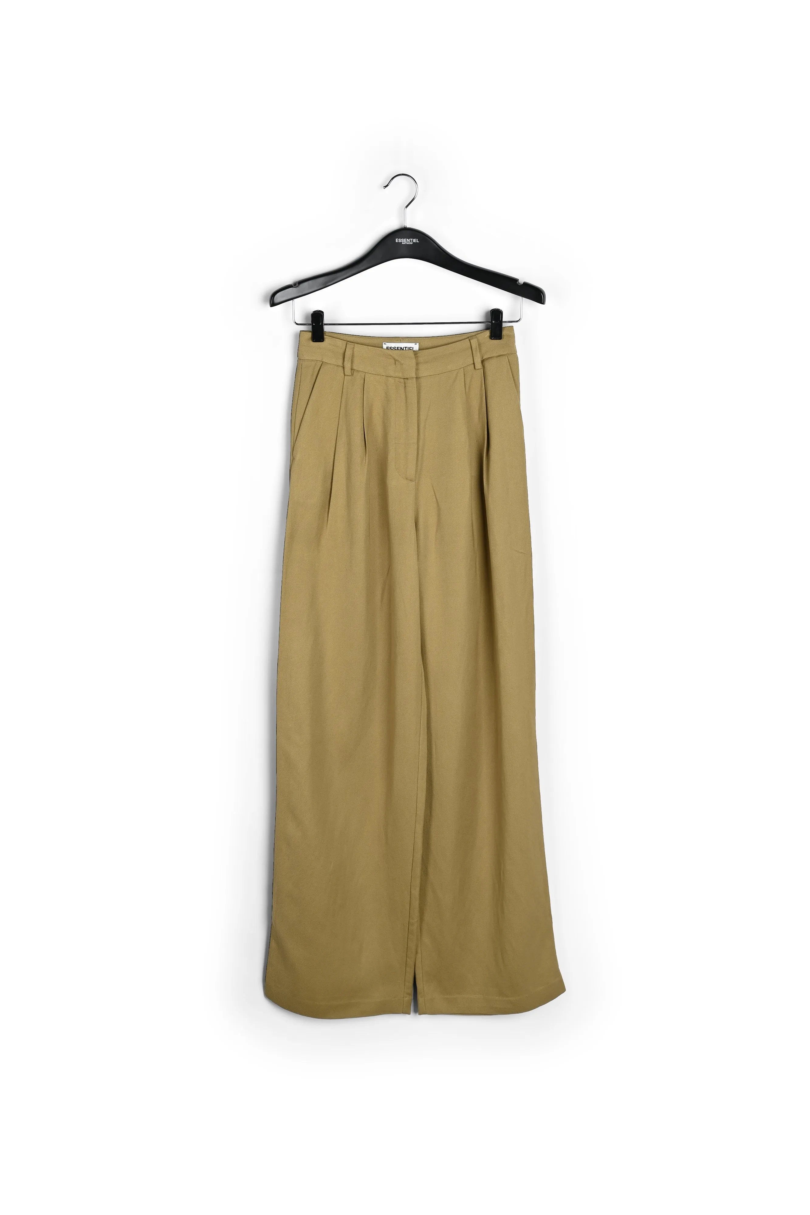 Camel wide-leg pants