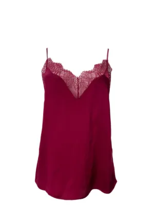 CAMI Women's Raspberry Daiy V-Neck Top #823 NWT