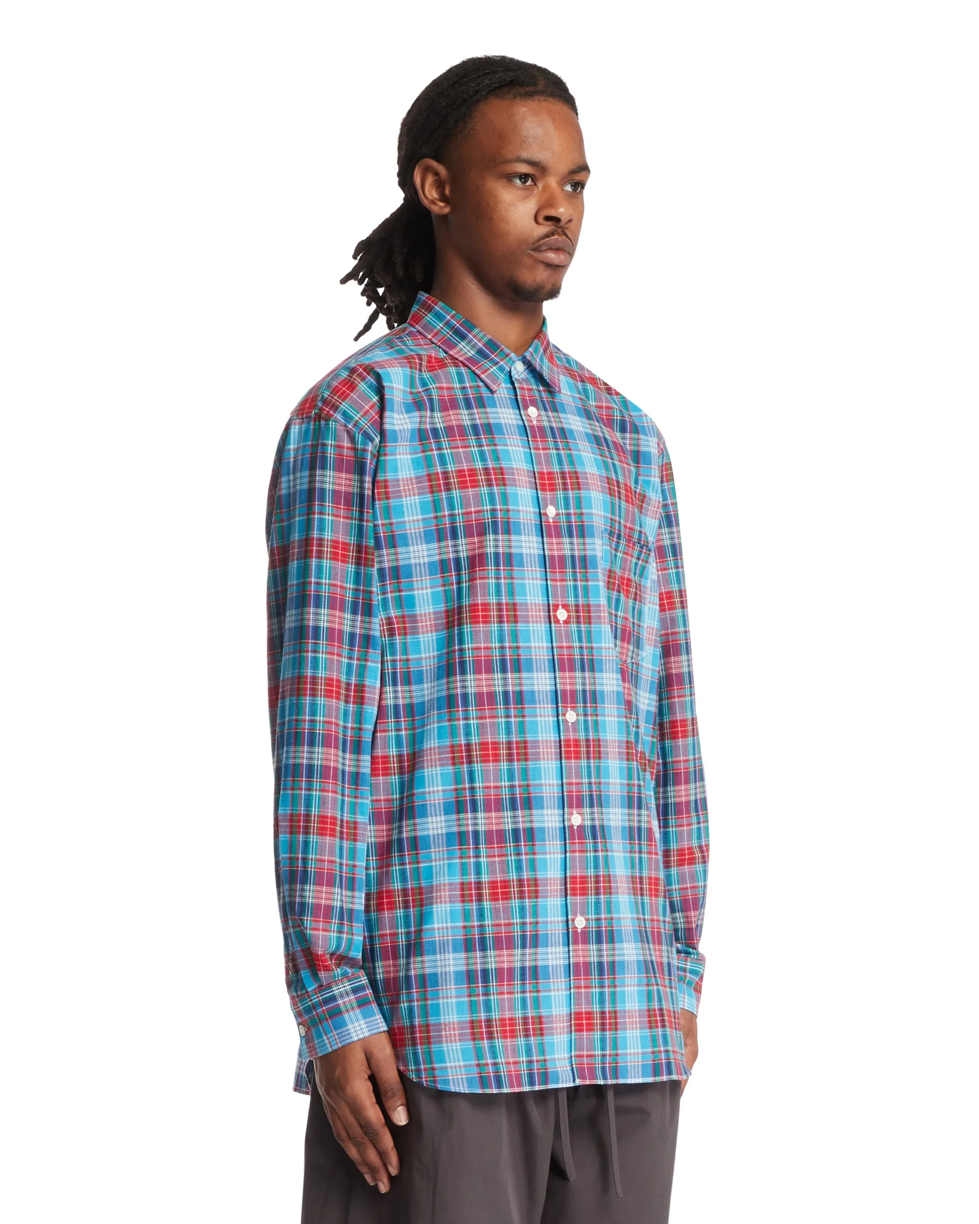 Camicia A Quadri Multicolore