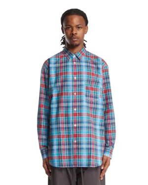 Camicia A Quadri Multicolore
