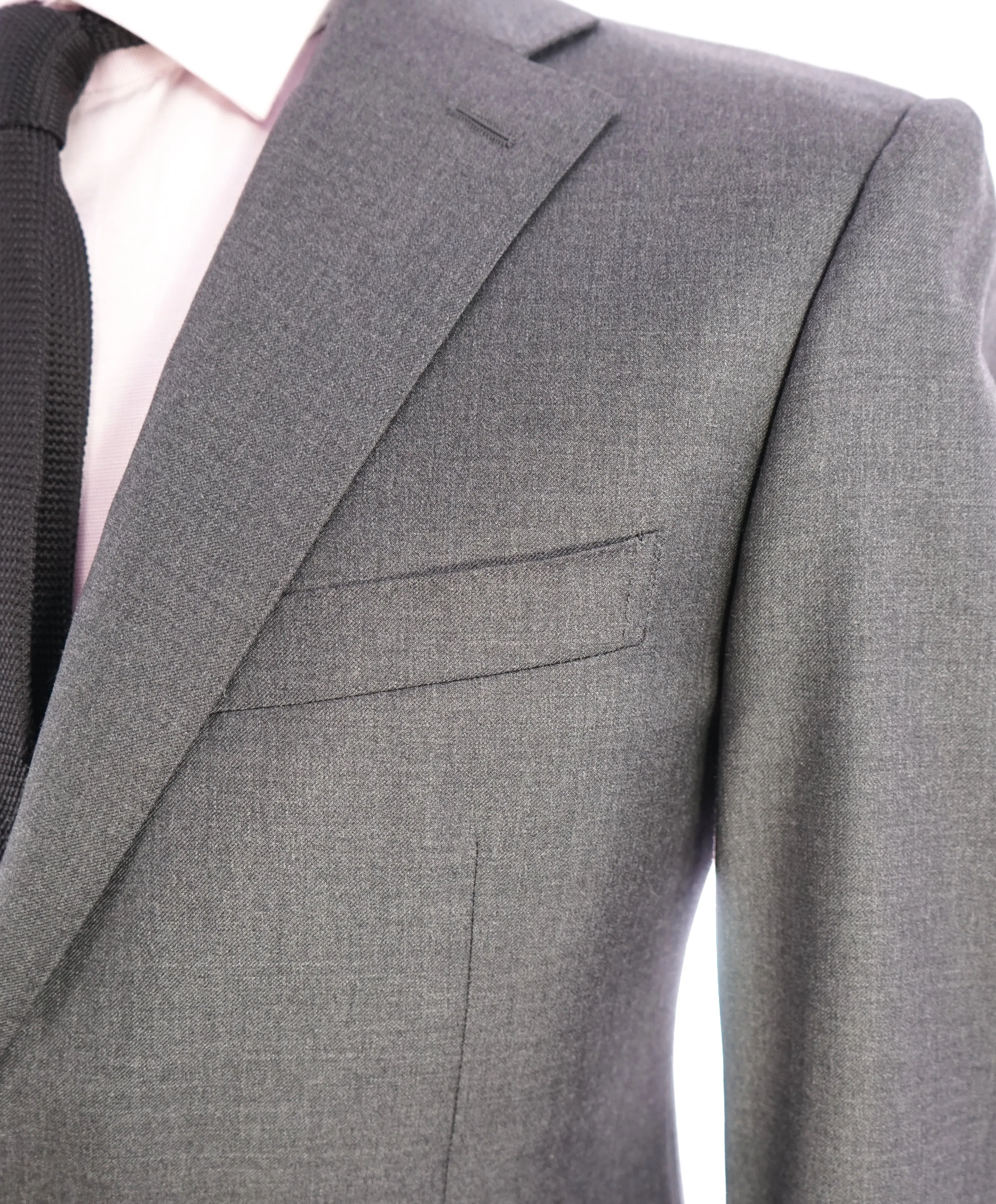 CANALI -  Gray Charcoal *CLOSET STAPLE* Notch Lapel Iconic Suit -  40R