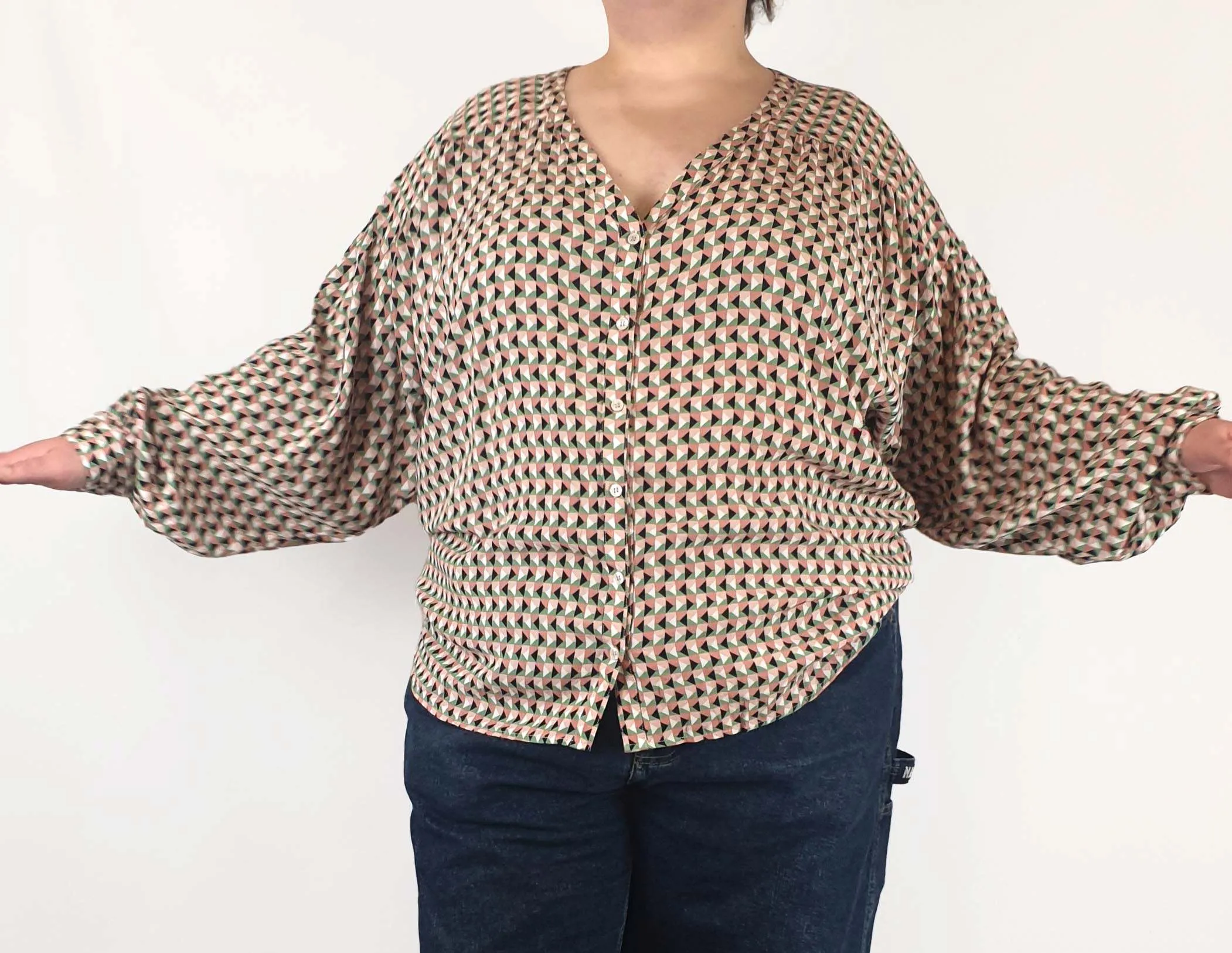 Carolina funky print long sleeve shirt size XXL