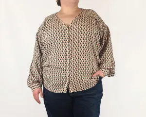Carolina funky print long sleeve shirt size XXL