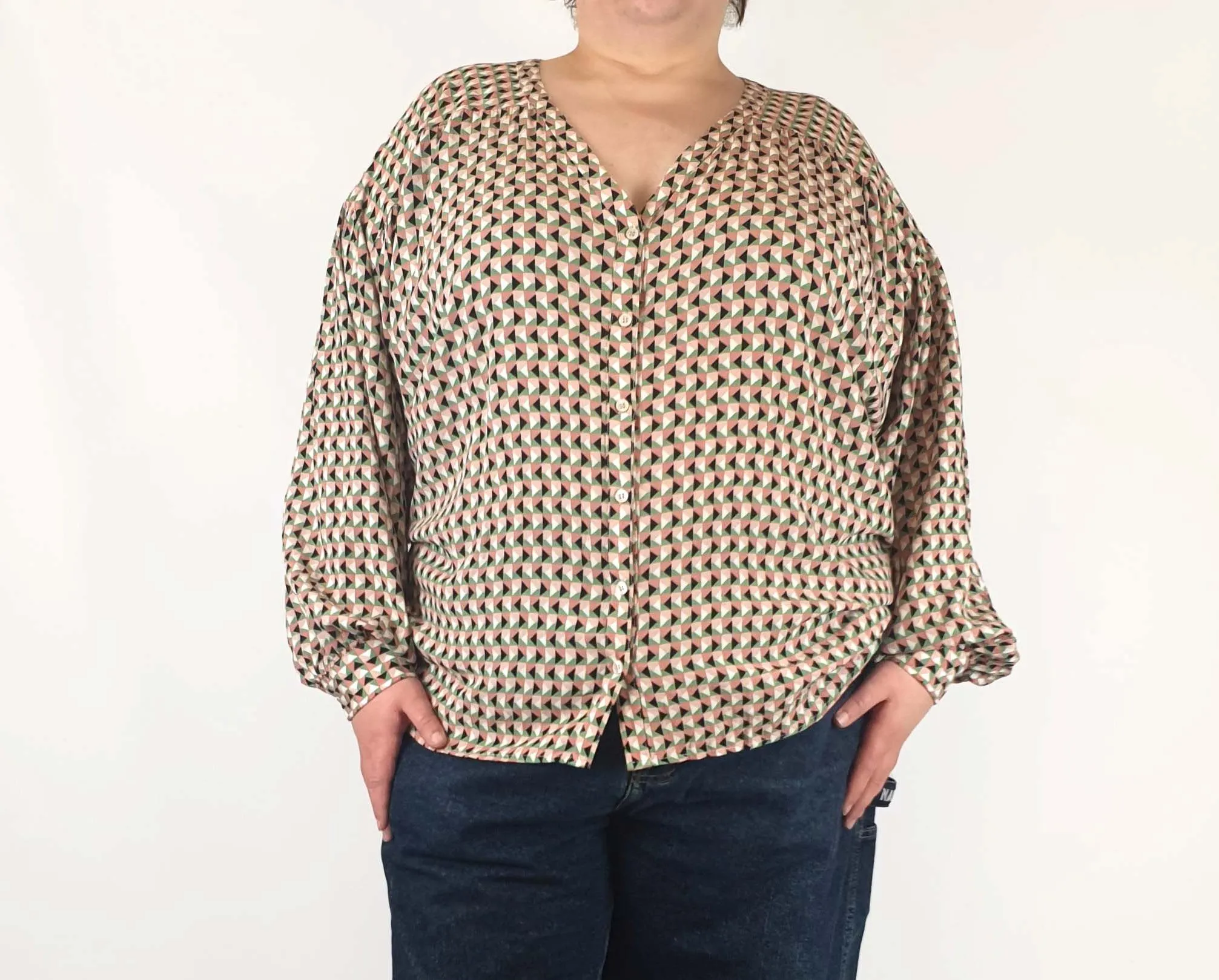 Carolina funky print long sleeve shirt size XXL