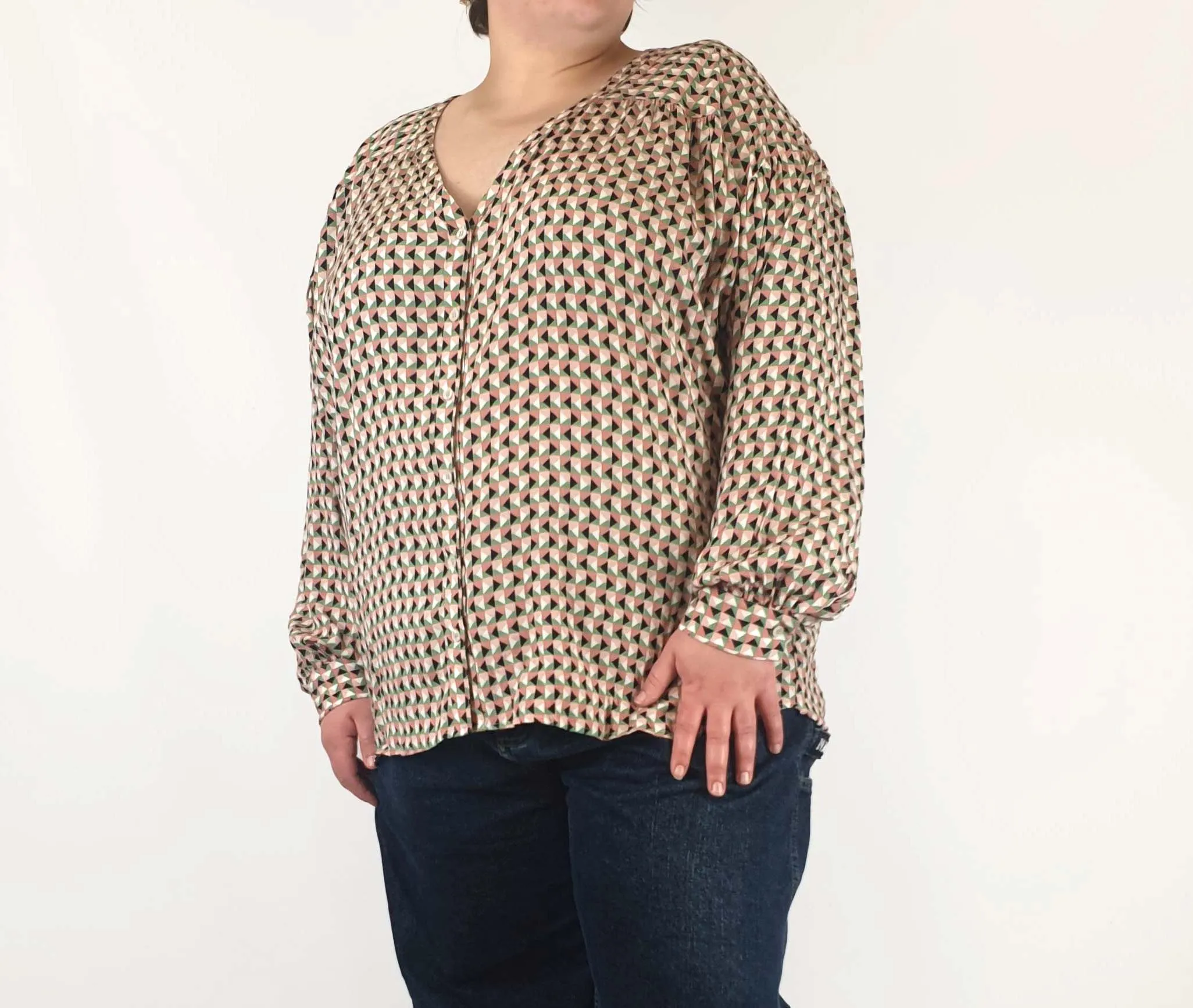 Carolina funky print long sleeve shirt size XXL