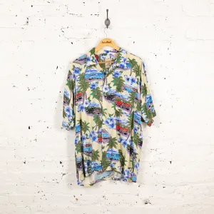 Cars Hawaiian Pattern Shirt - Beige - L