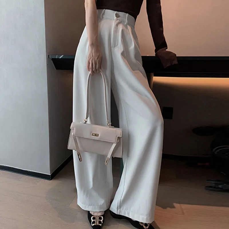 Casual Lace Up Wide Leg Pants