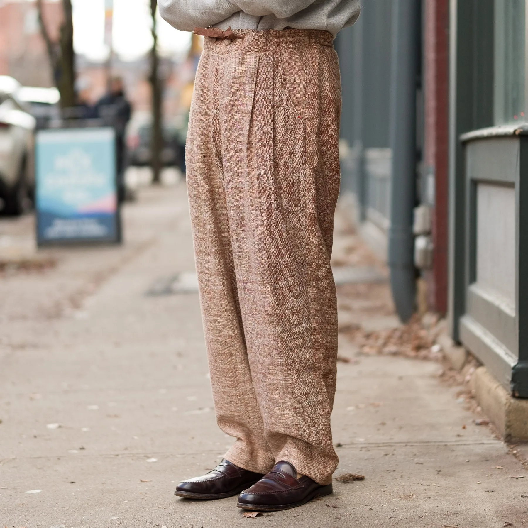 Chambray Hose Pants in Burnt Umber