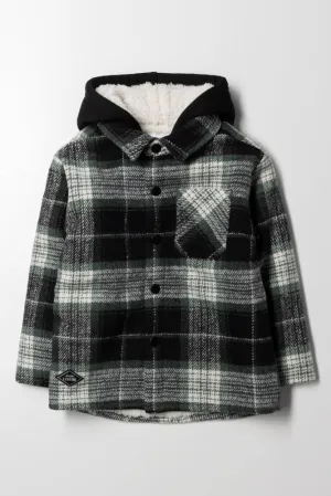 Check Jacket Green And Black