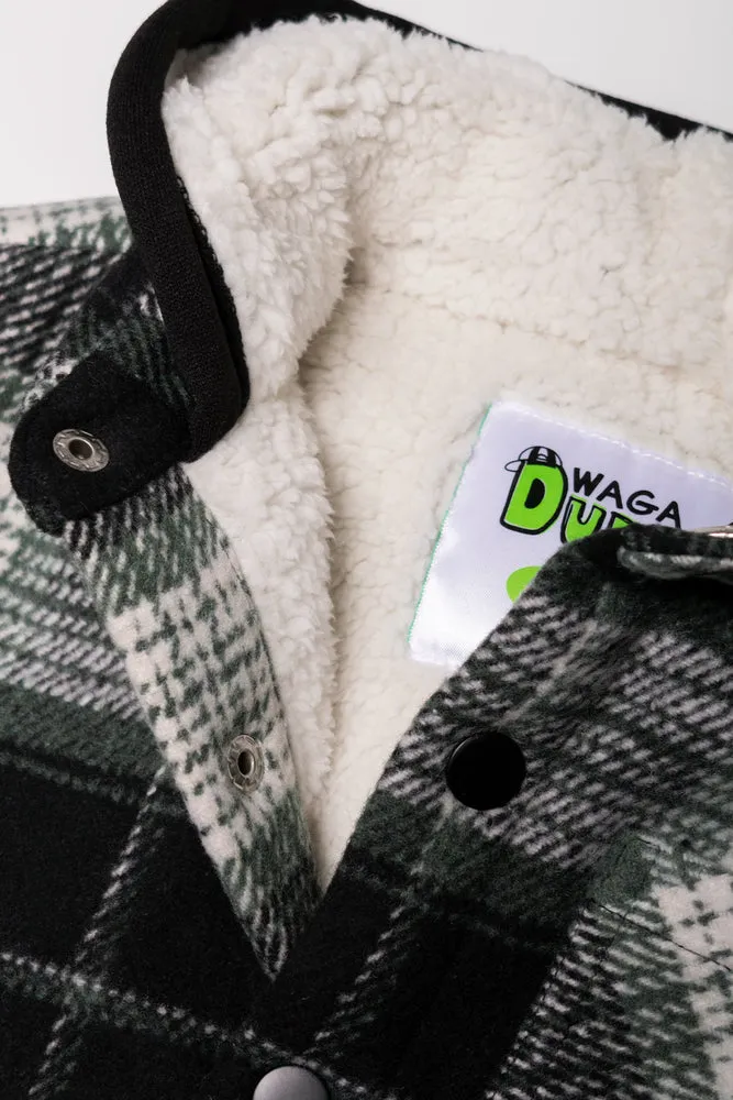 Check Jacket Green And Black