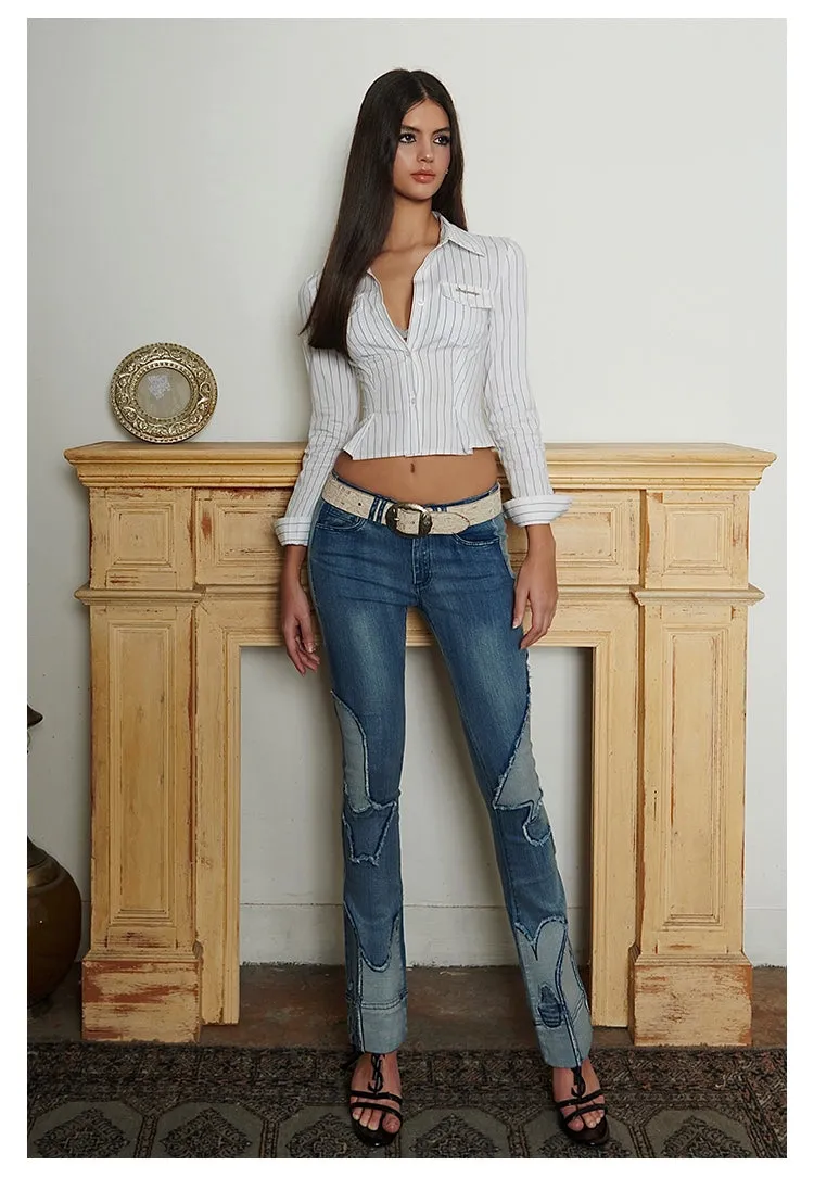 Chic Fit Pinstripe Shirt