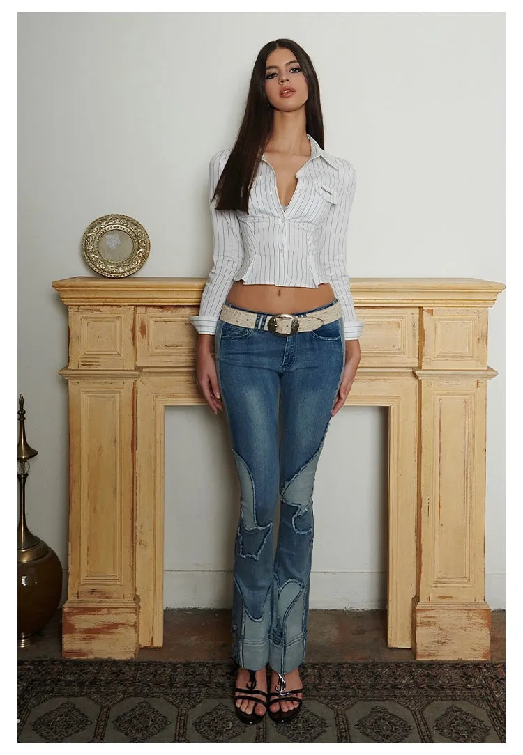 Chic Fit Pinstripe Shirt