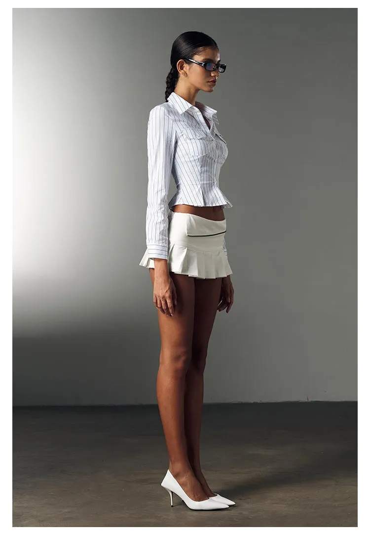 Chic Fit Pinstripe Shirt