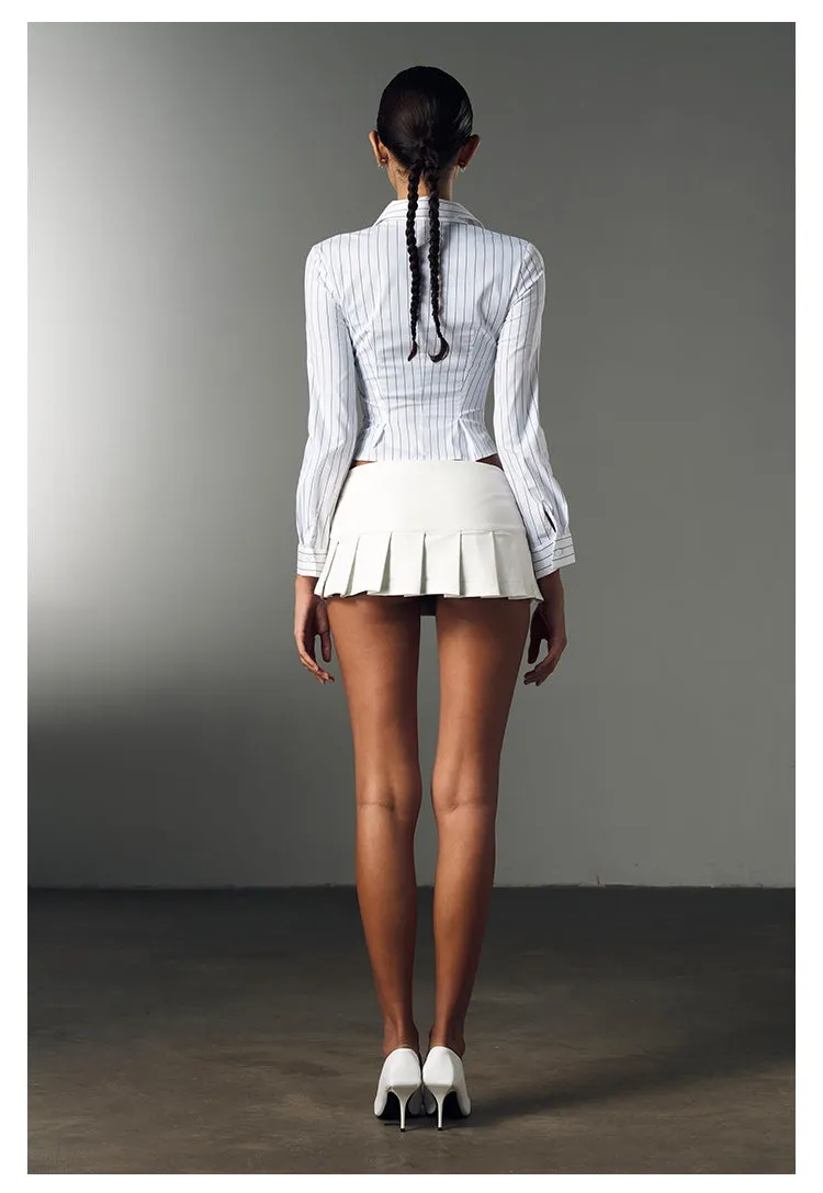Chic Fit Pinstripe Shirt