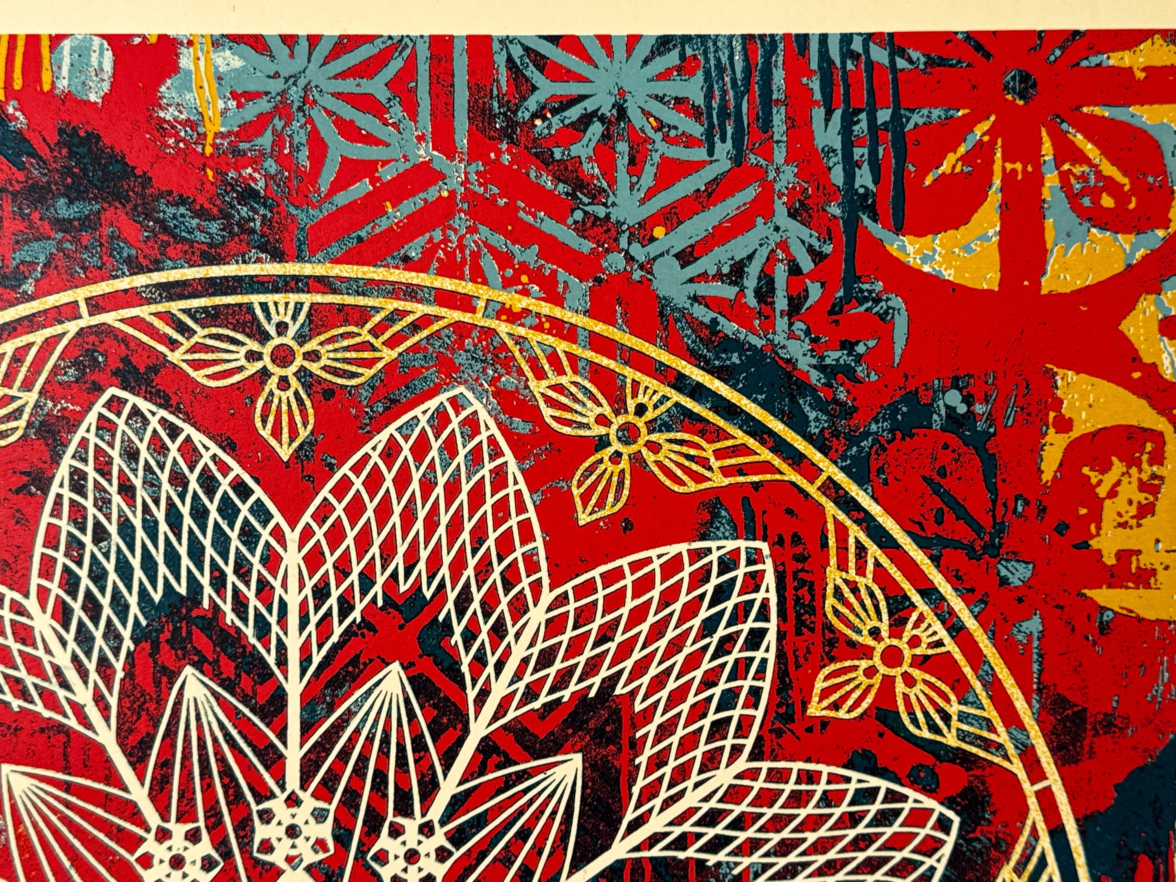 Collage Peace Mandala (Red)