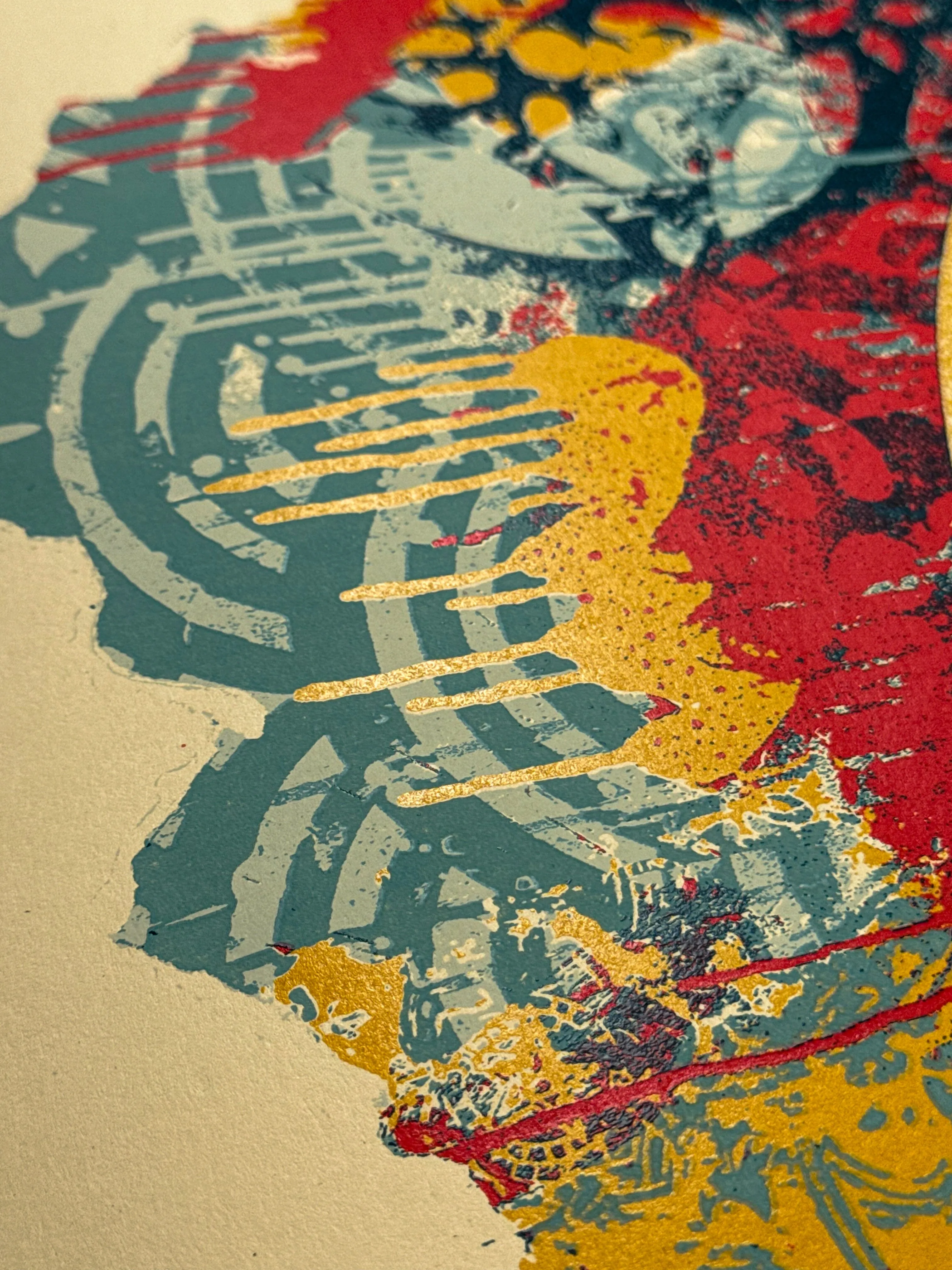 Collage Peace Mandala (Red)