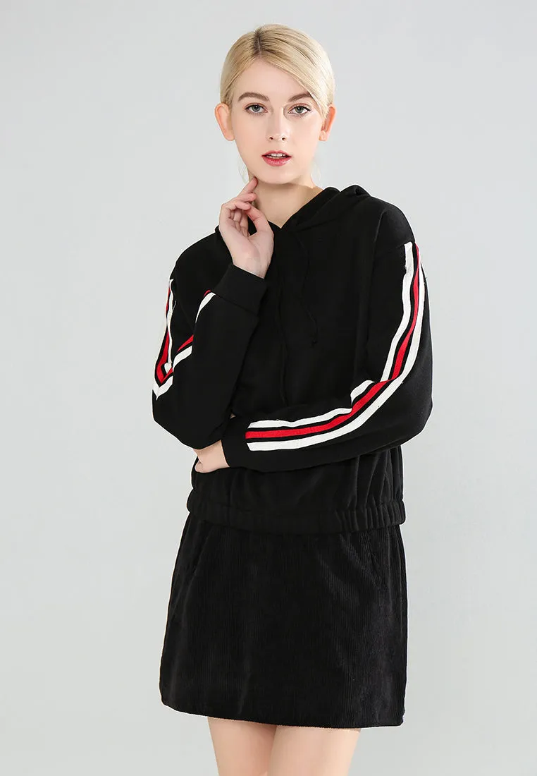 corduroy a-line mini skirt