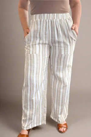 Cotton Gauze Wide Leg Pants