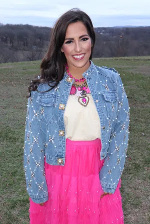 Criss-Cross Denim Jacket